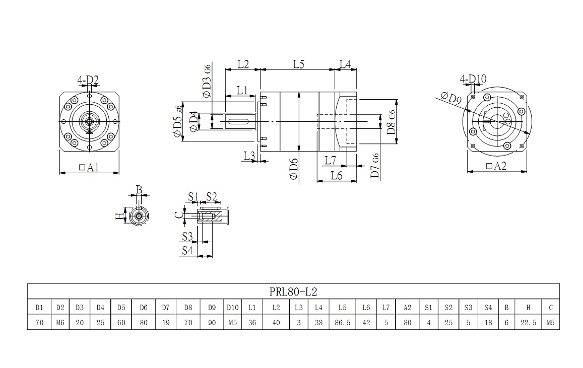 PRL80_L2系列圖紙 PRL80_L2系列圖紙